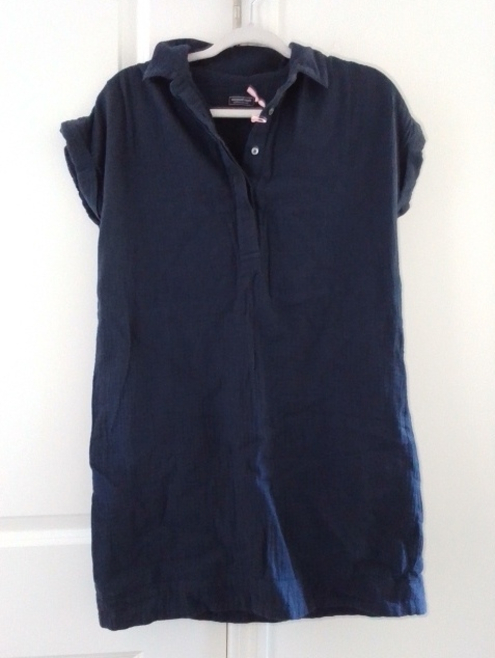 Vineyard Vines Women's Navy Shirt-Dress